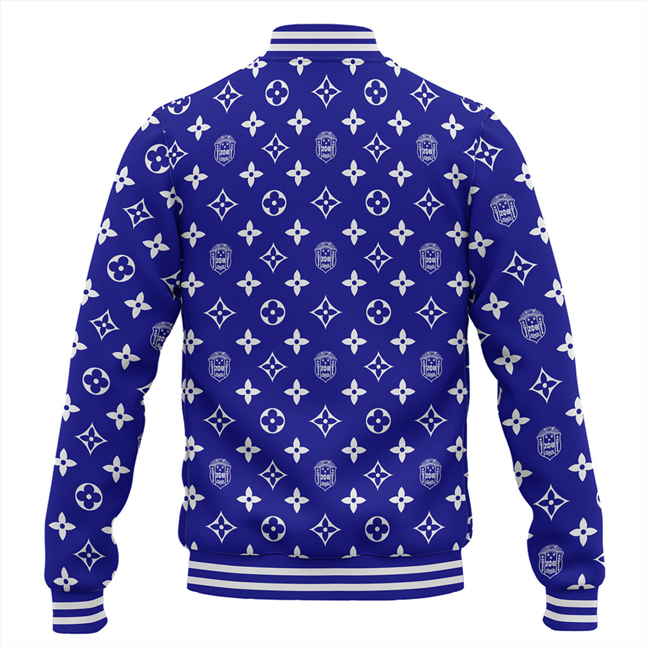 Zeta Phi Beta Baseball Jacket LouisV Pattern