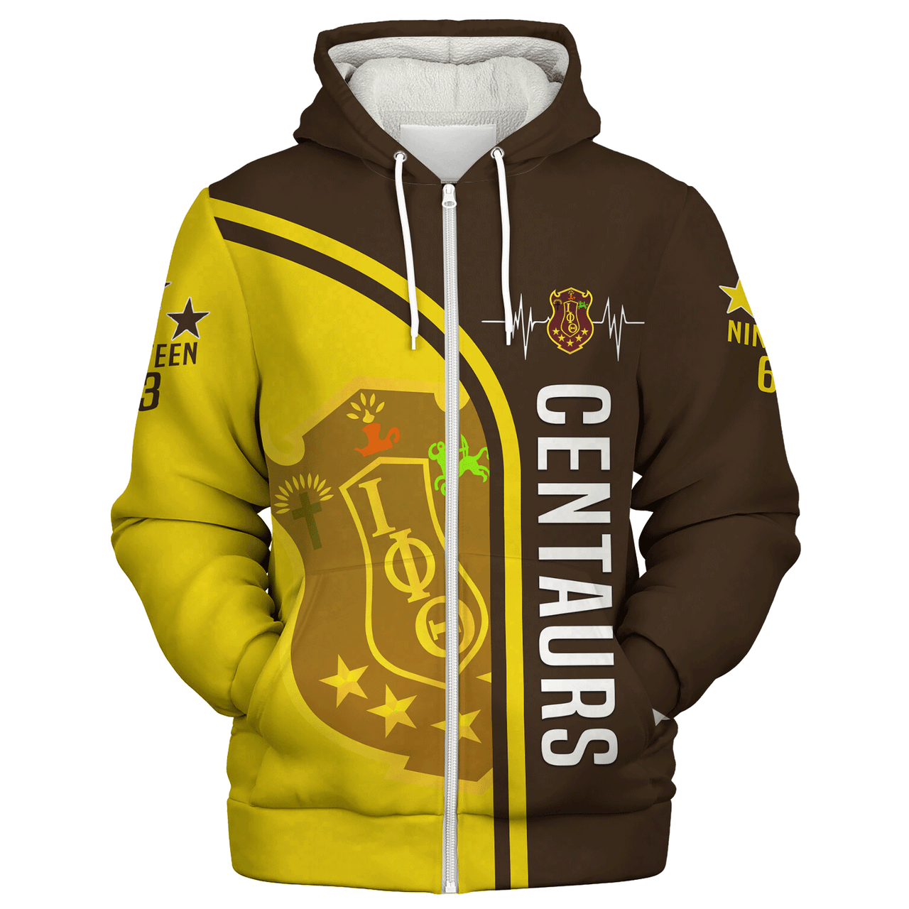 Iota Phi Theta Sherpa Hoodie Custom In My Heart