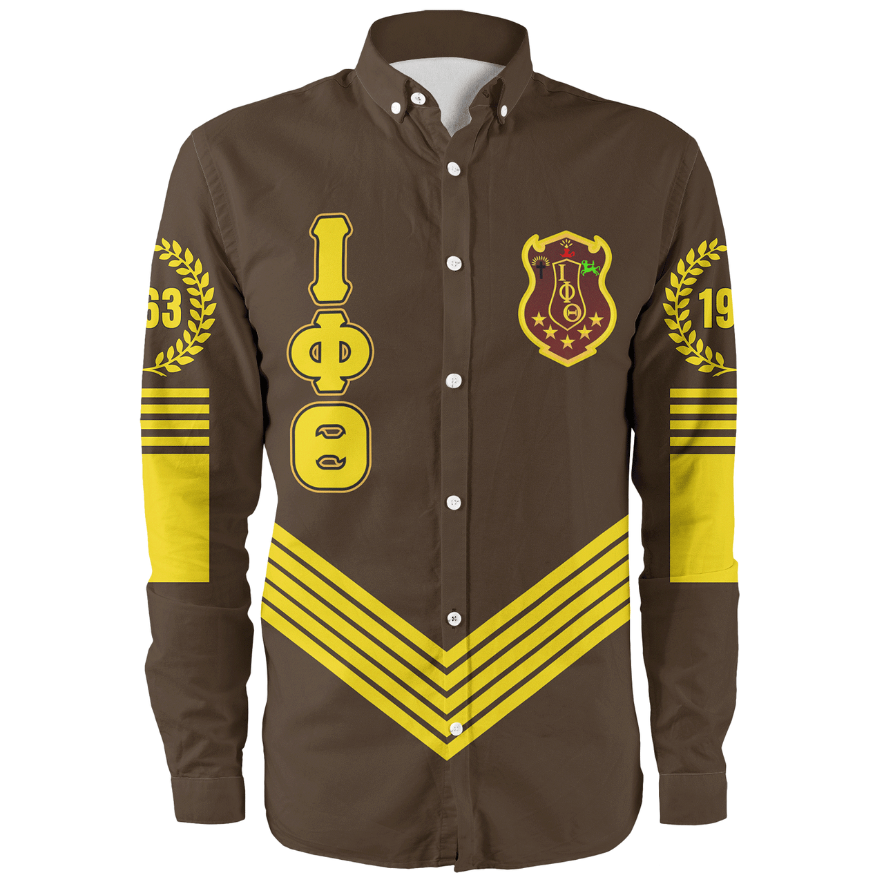 Iota Phi Theta Long Sleeve Shirt Crest Greek Life