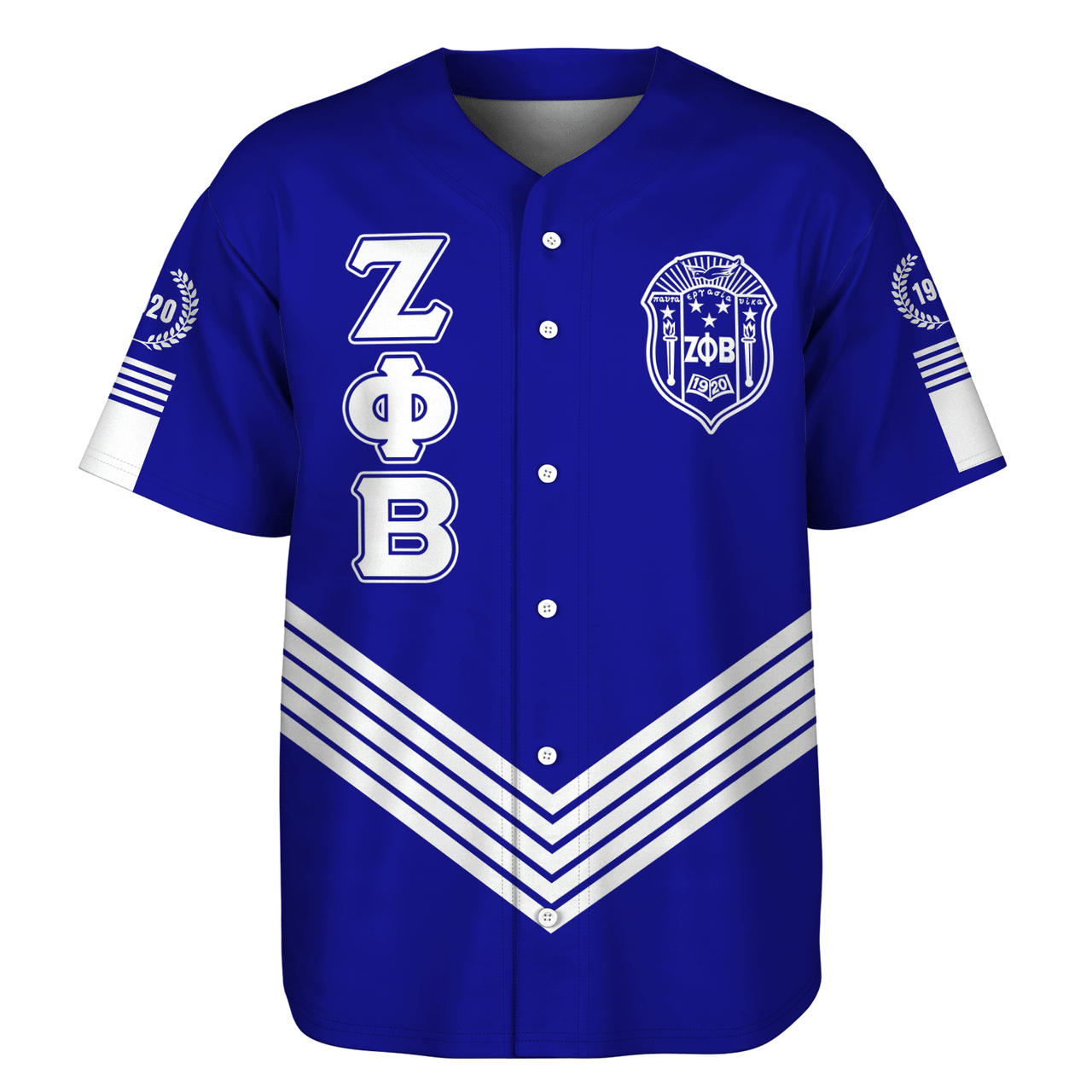 Zeta Phi Beta Baseball Shirt Crest Greek Life