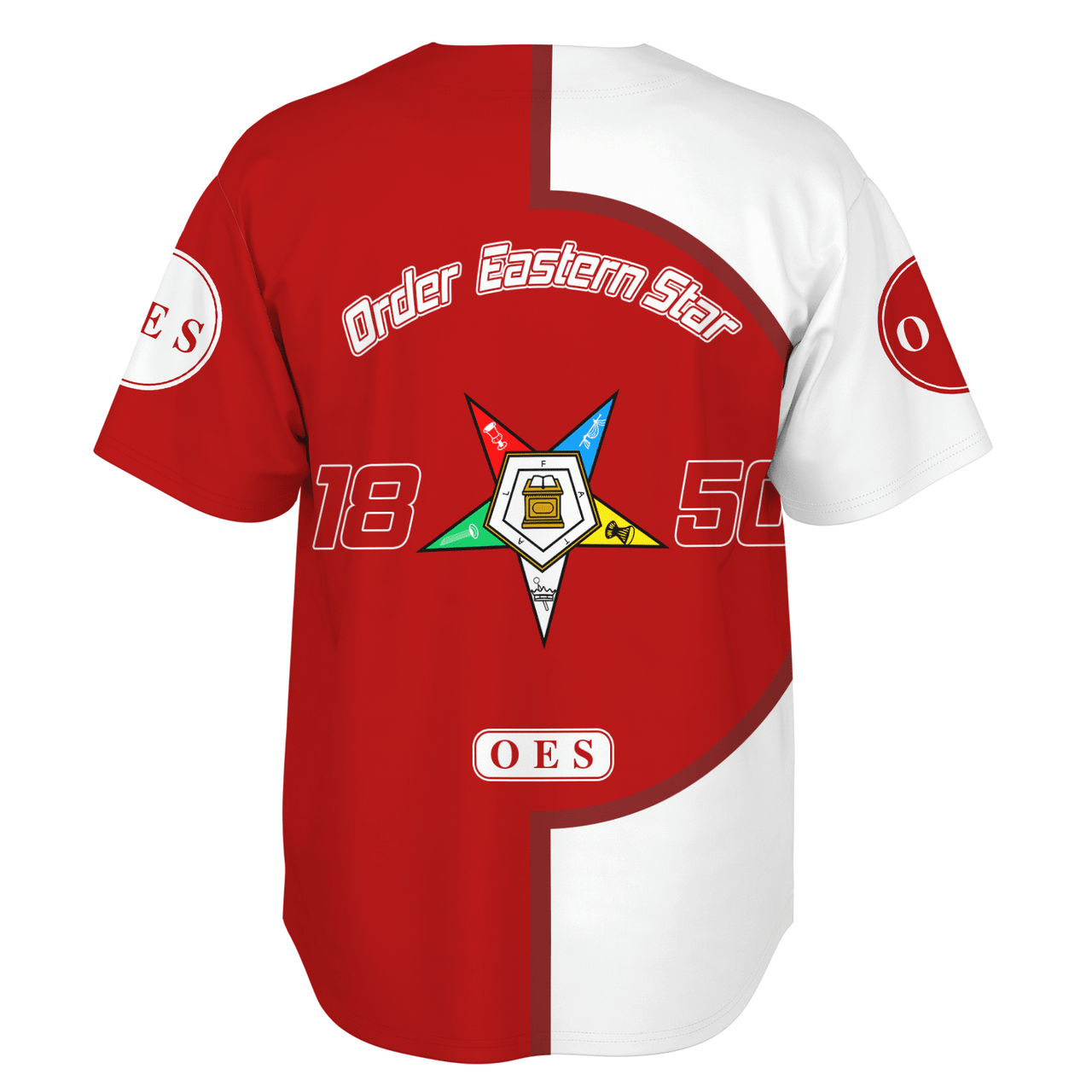 Order of the Eastern Star Baseball Shirt Half Circle