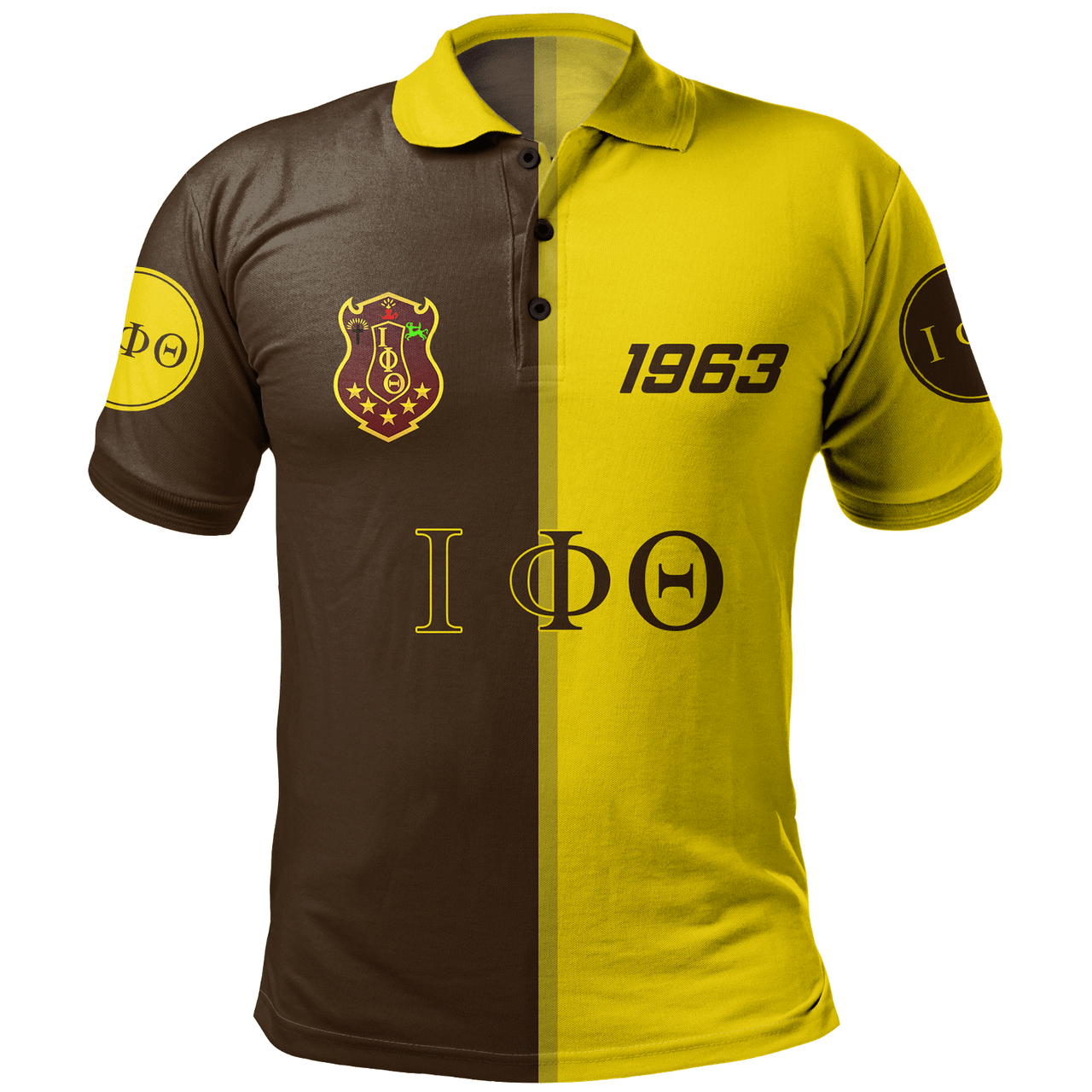 Iota Phi Theta Polo Shirt Half Circle