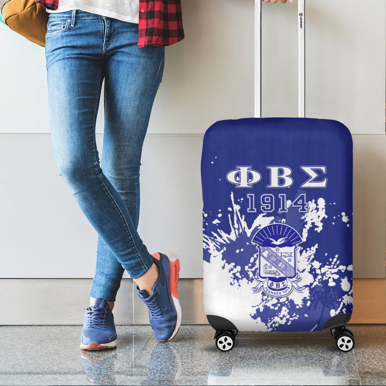 Phi Beta Sigma Luggage Cover Spaint Style