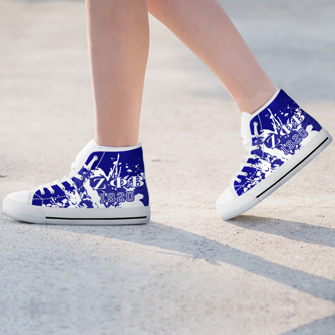 Zeta Phi Beta High Top Shoes Spain Style