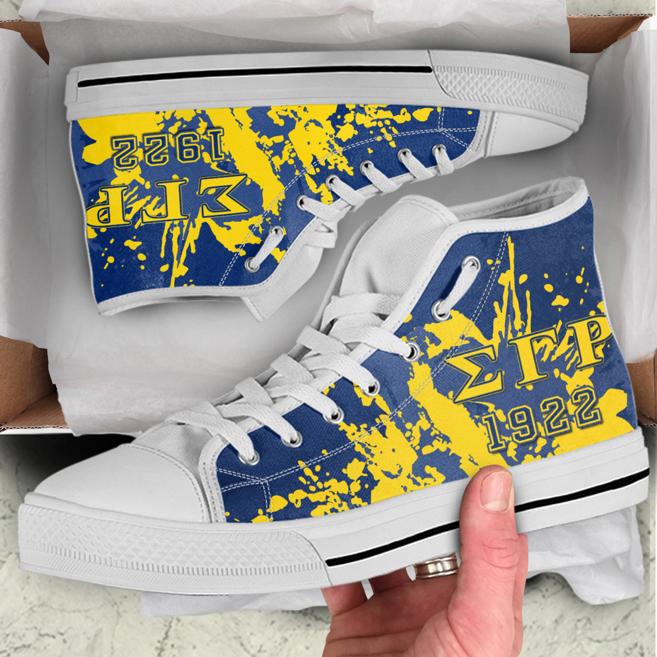 Sigma Gamma Rho High Top Shoes Spain Style