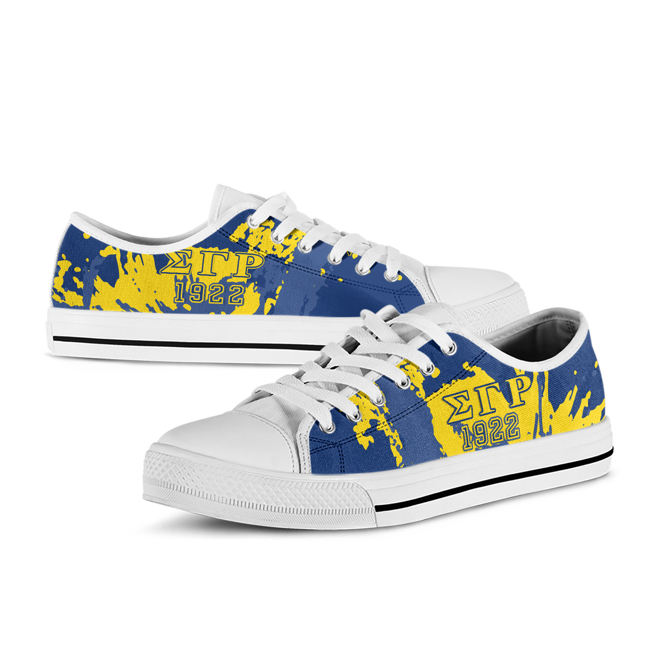 Sigma Gamma Rho Low Top Shoes Spaint Style