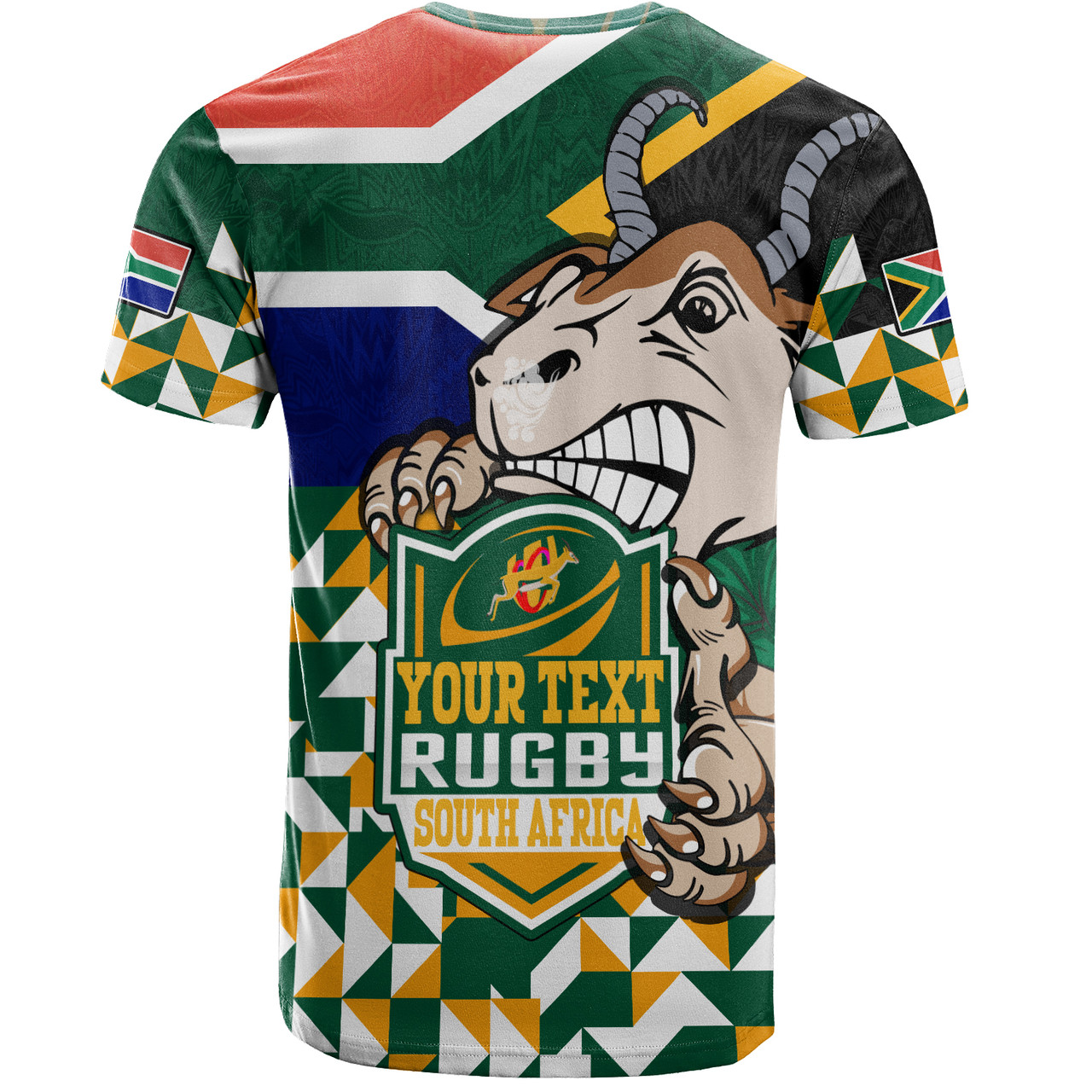 South Africa T-Shirt Custom SA Rugby Springboks Pride 2023 Hexagon Jersey