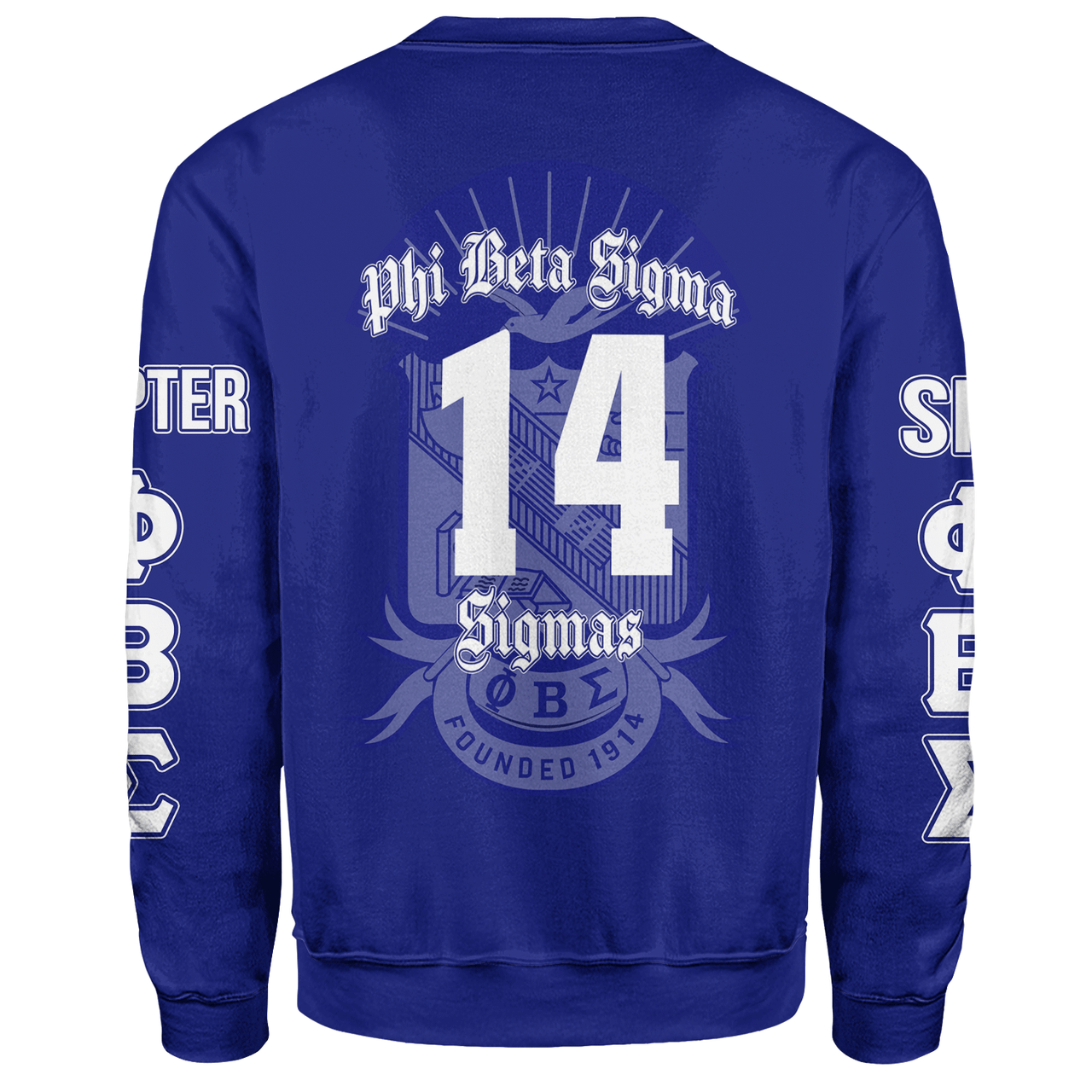 Phi Beta Sigma Sweatshirt Custom Chapter And Spring Style