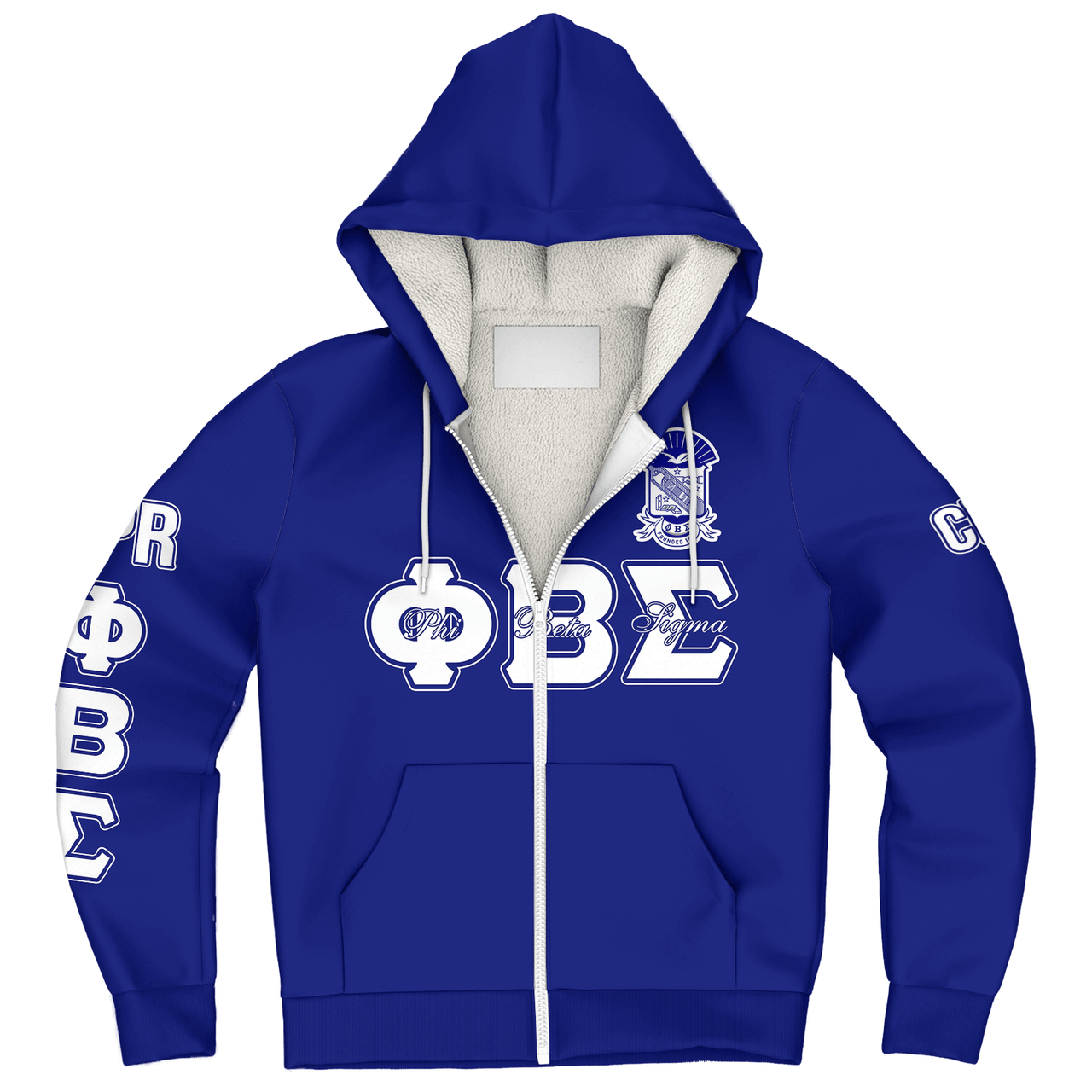 Phi Beta Sigma Sherpa Hoodie Custom Chapter And Spring Style