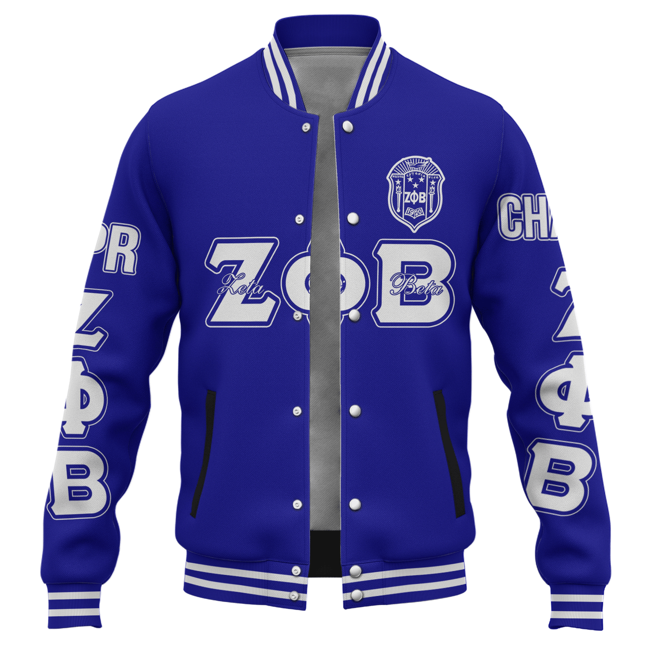 Zeta Phi Beta Baseball Jacket Custom Chapter And Spring Style