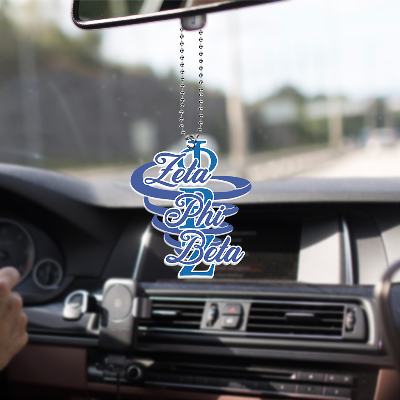 Zeta Phi Beta Style Car Hanging Ornament