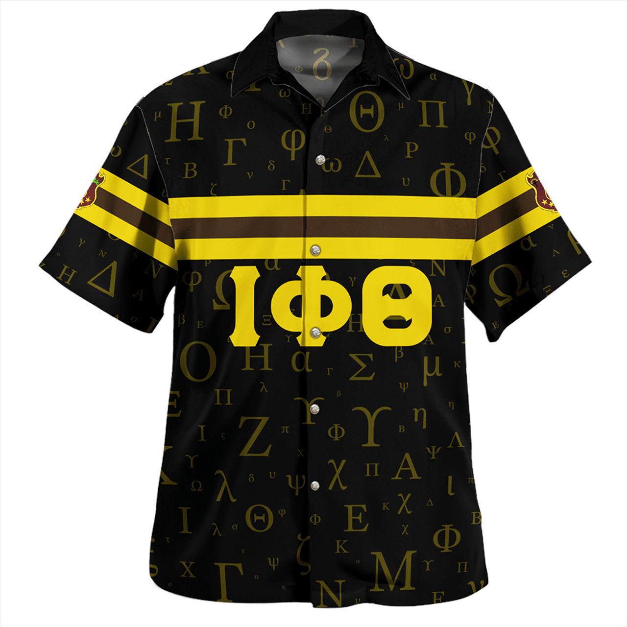 Iota Phi Theta Hawaiian Shirt Alphabet Style