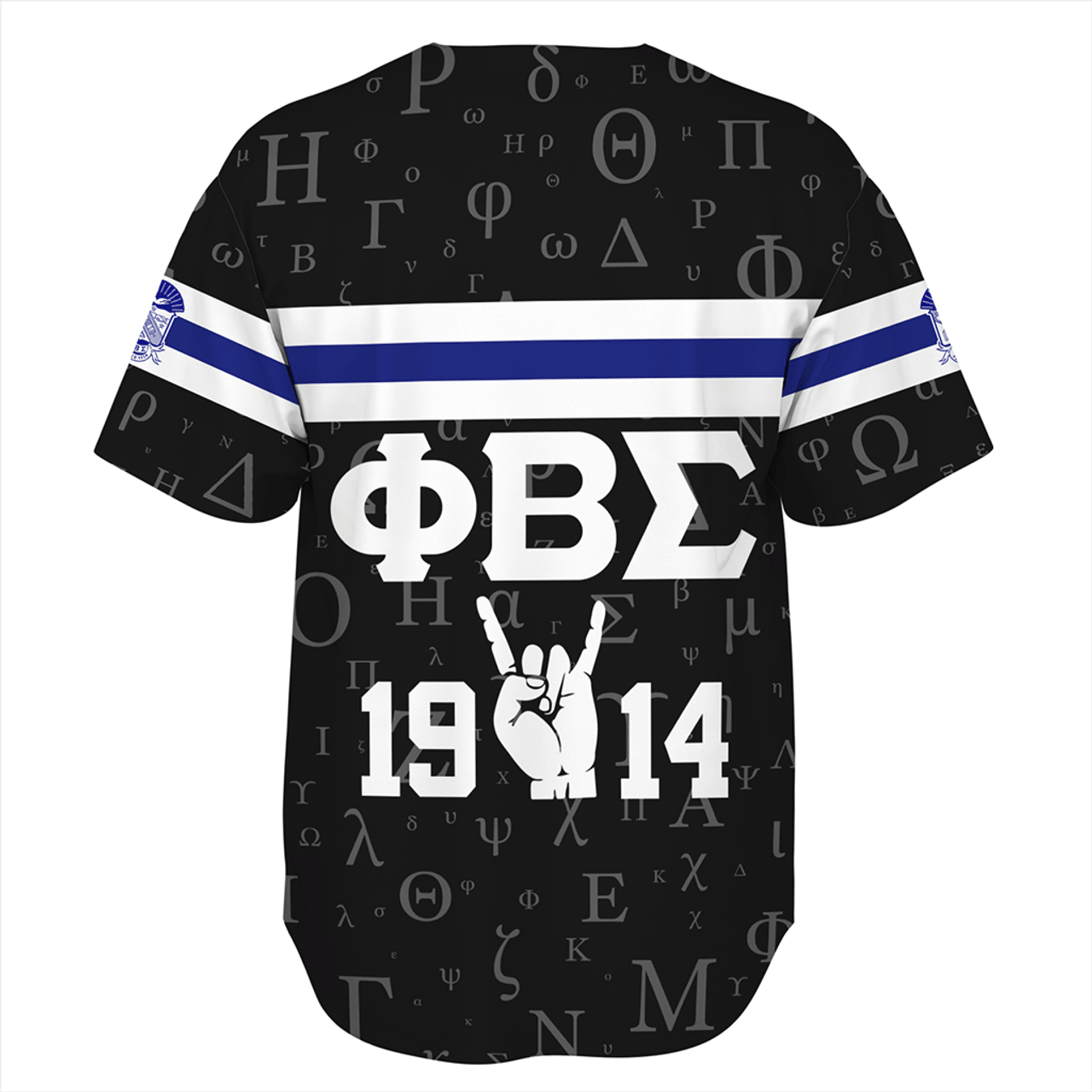 Phi Beta Sigma Baseball Shirt Alphabet Style