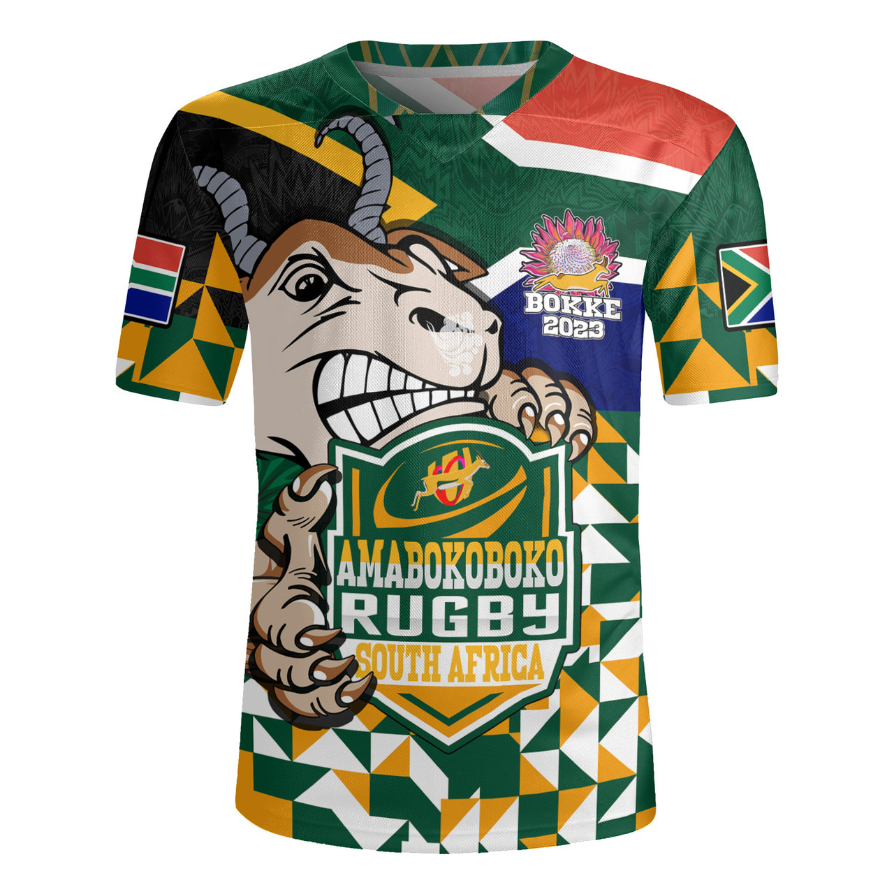 South Africa Rugby Jersey Custom South Africa Rugby Springboks Pride 2023 Hexagon Jersey