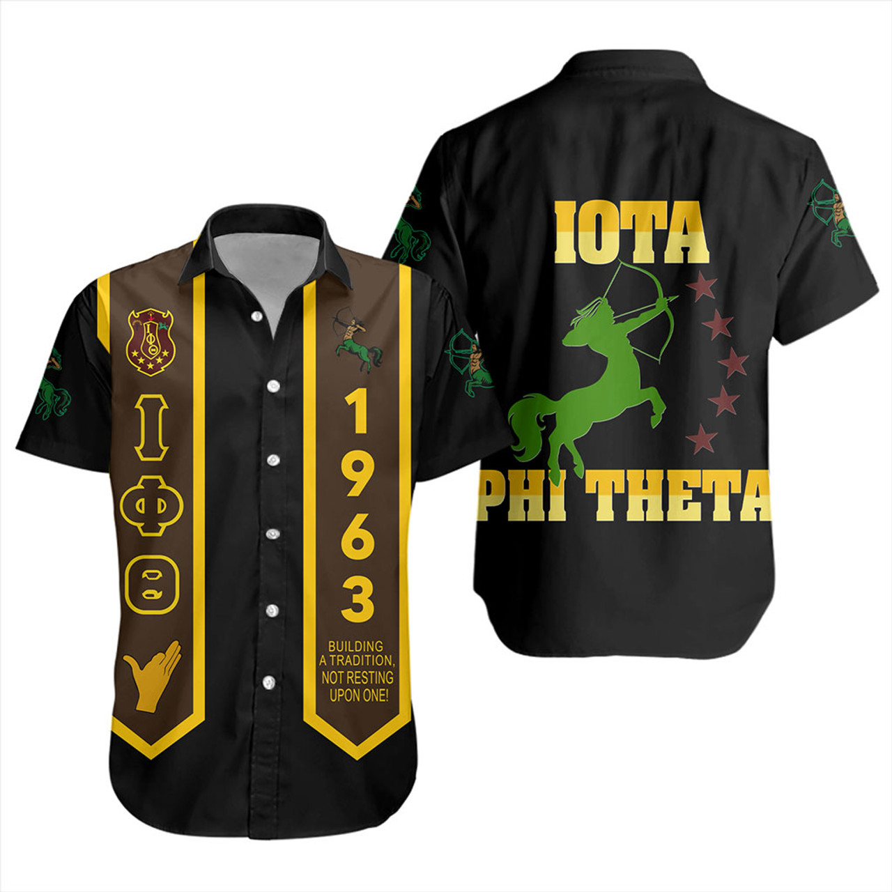 Iota Phi Theta Short Sleeve Shirt Greek Gradution