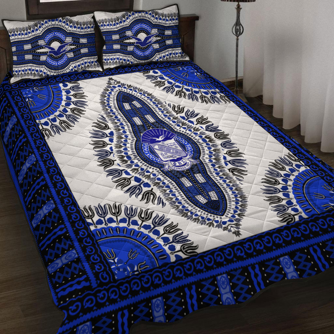 Phi Beta Sigma Quilt Bed Set Dashiki