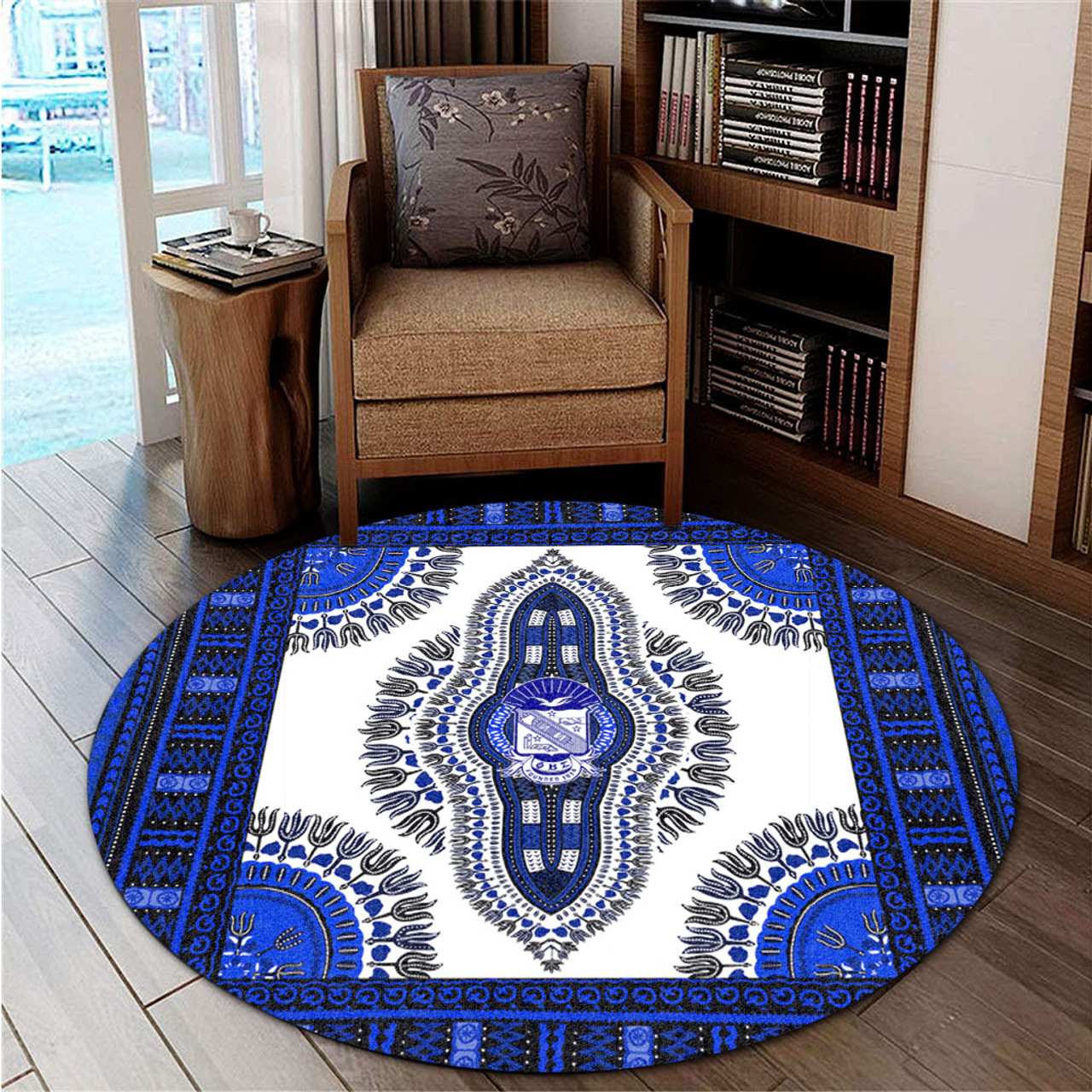 Phi Beta Sigma Round Rug Dashiki