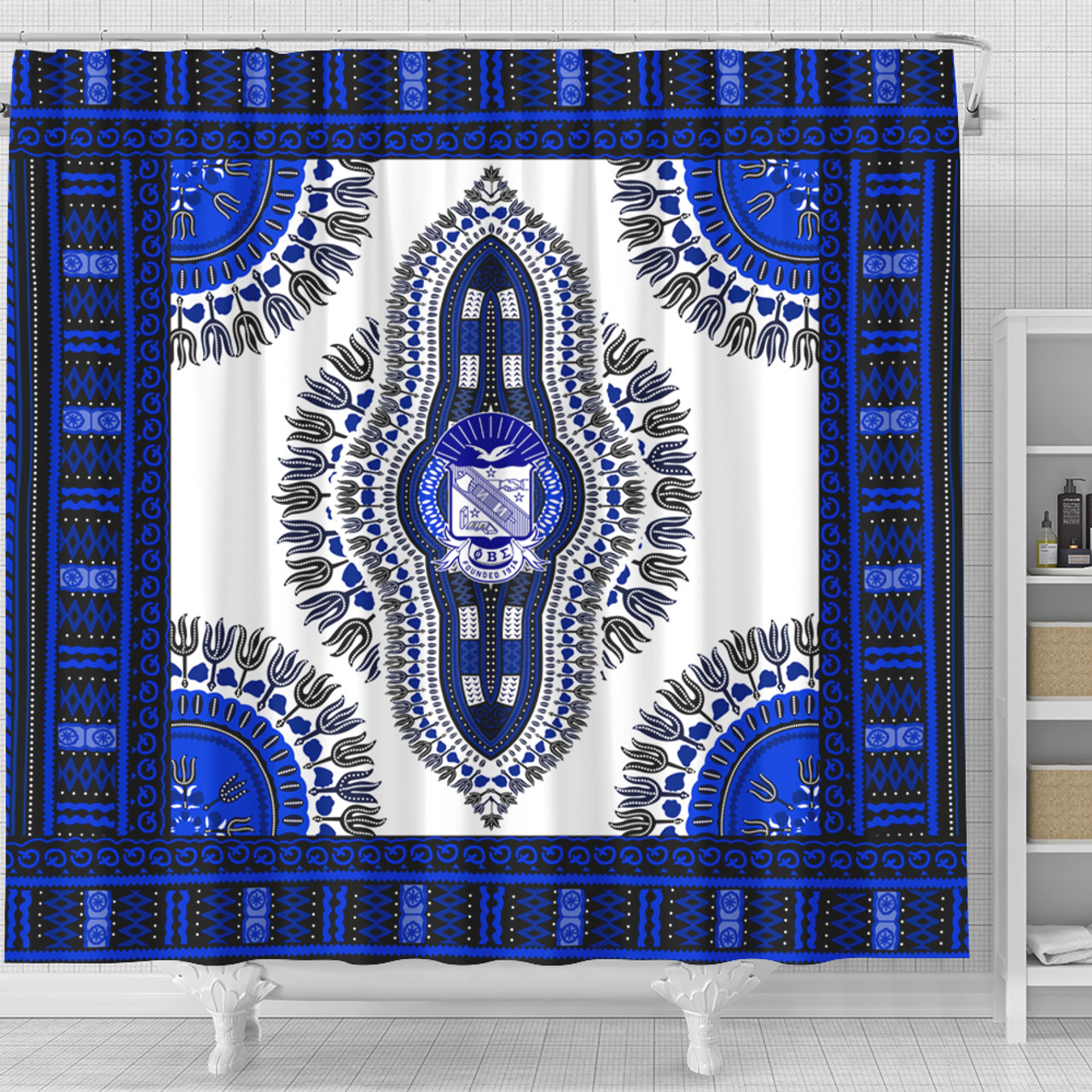 Phi Beta Sigma Shower Curtain Dashiki