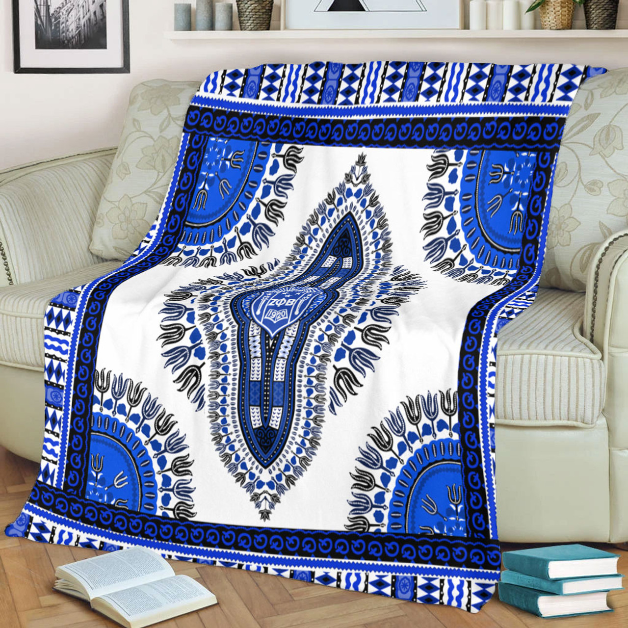 Zeta Phi Beta Premium Blanket Dashiki