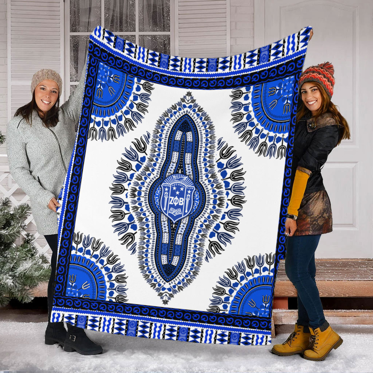 Zeta Phi Beta Premium Blanket Dashiki