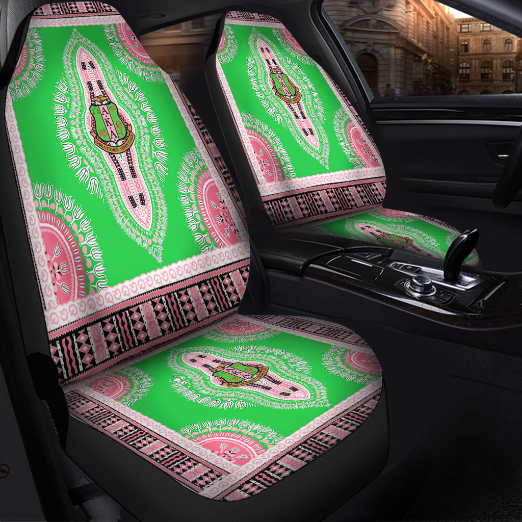 Alpha Kappa Alpha Car Seat Covers Dashiki