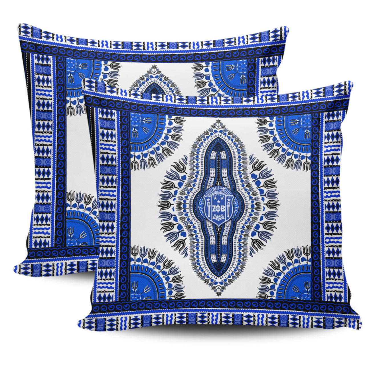 Zeta Phi Beta Pillow Cover Dashiki