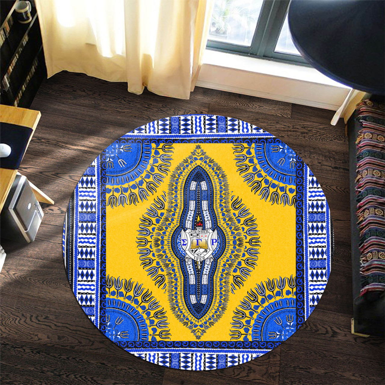 Sigma Gamma Rho Round Rug Dashiki