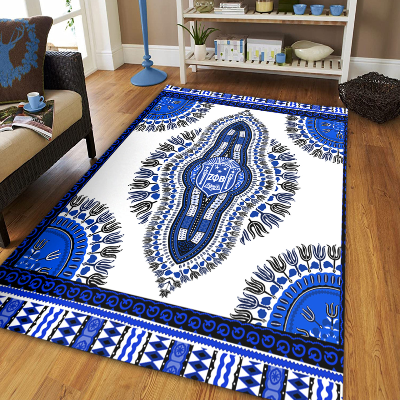 Zeta Phi Beta Area Rug Dashiki