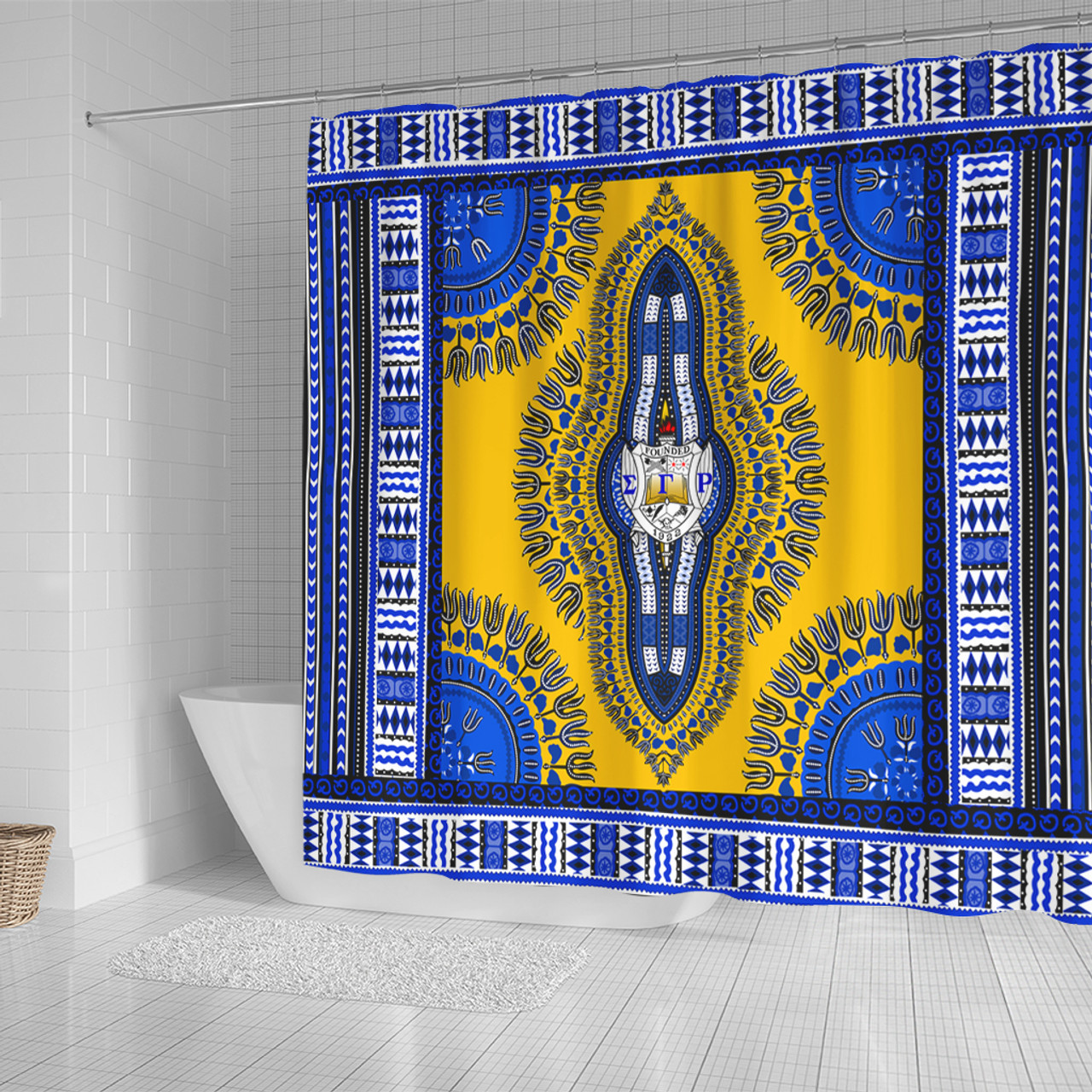 Sigma Gamma Rho Shower Curtain Dashiki