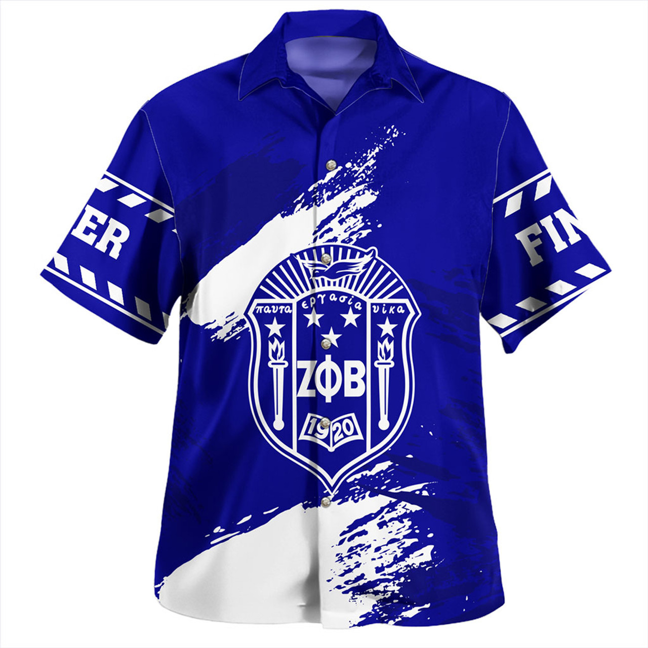 Zeta Phi Beta Hawaiian Shirt Nickname Style Grunge