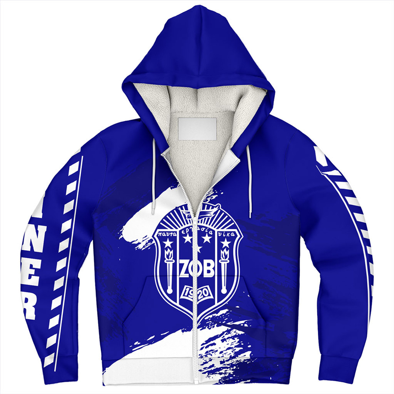 Zeta Phi Beta Sherpa Hoodie Nickname Style Grunge