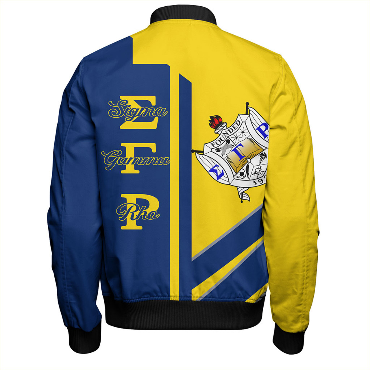 Sigma Gamma Rho Zipper Bomber Jacket Half Concept