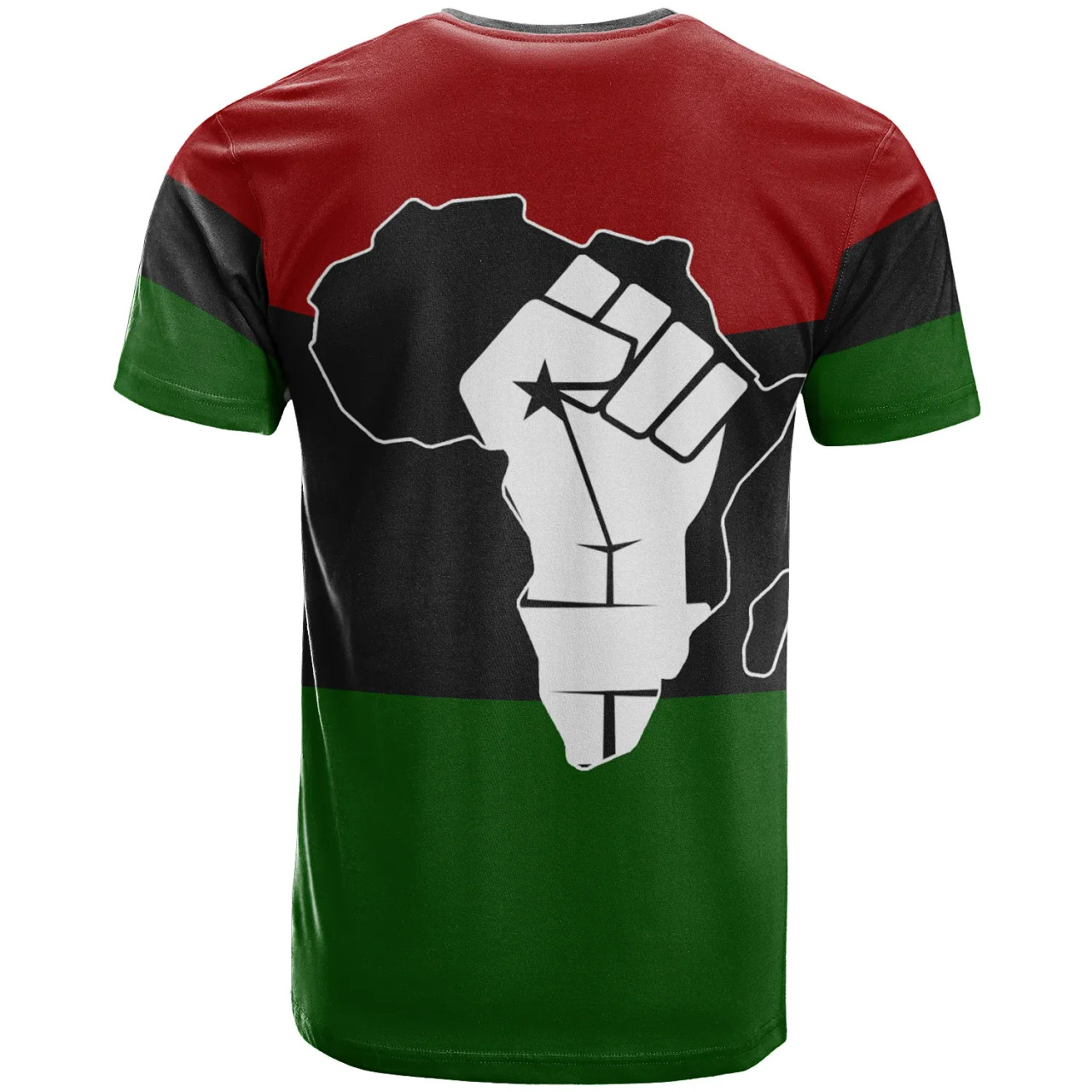 African T-Shirt - Africa Black Power African Flag T-Shirt Desert Fashion 2