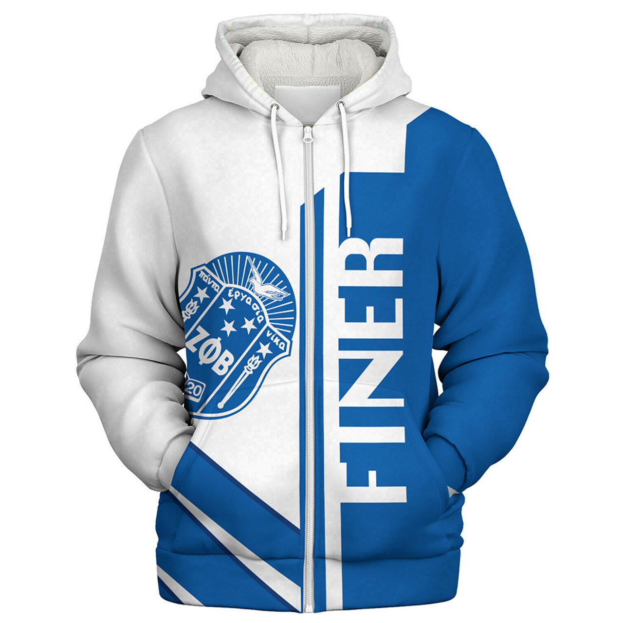 Zeta Phi Beta Sherpa Hoodie Half Concept