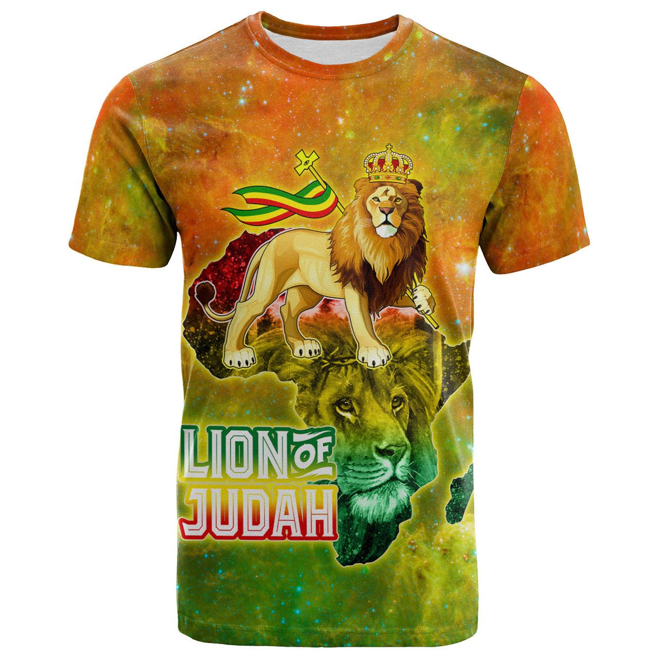 African T-Shirt - Lion Of Judah T-Shirt Desert Fashion 1