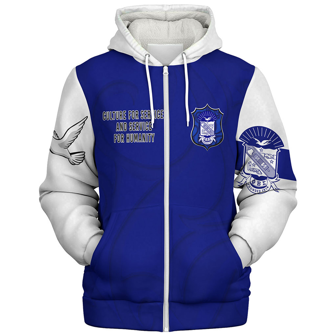 Phi Beta Sigma Sherpa Hoodie Motto