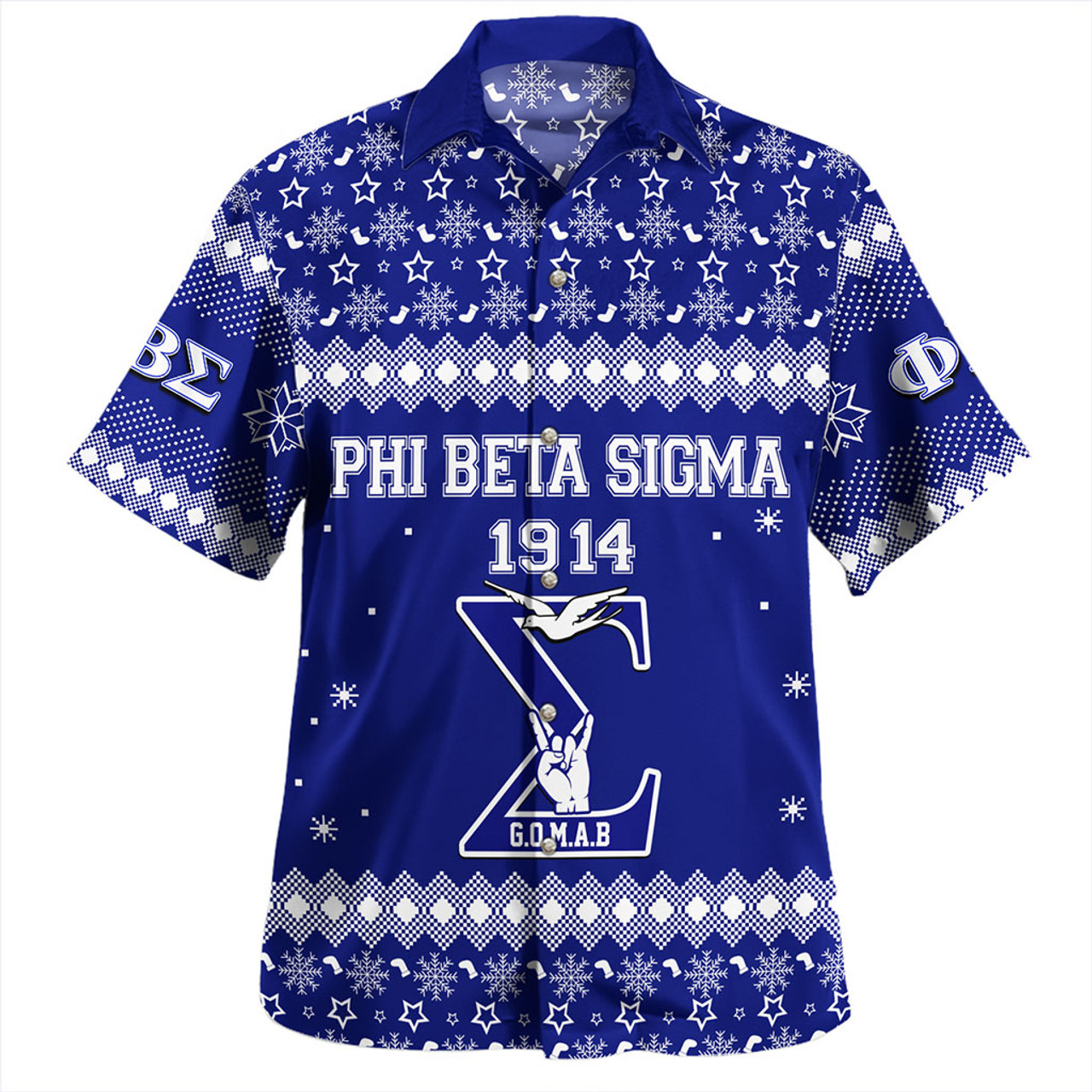 Phi Beta Sigma Hawaiian Shirt Christmas Greek Life