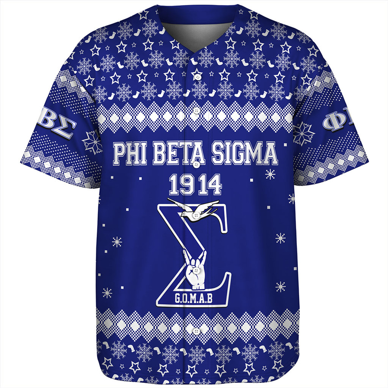 Phi Beta Sigma Baseball Shirt Christmas Greek Life