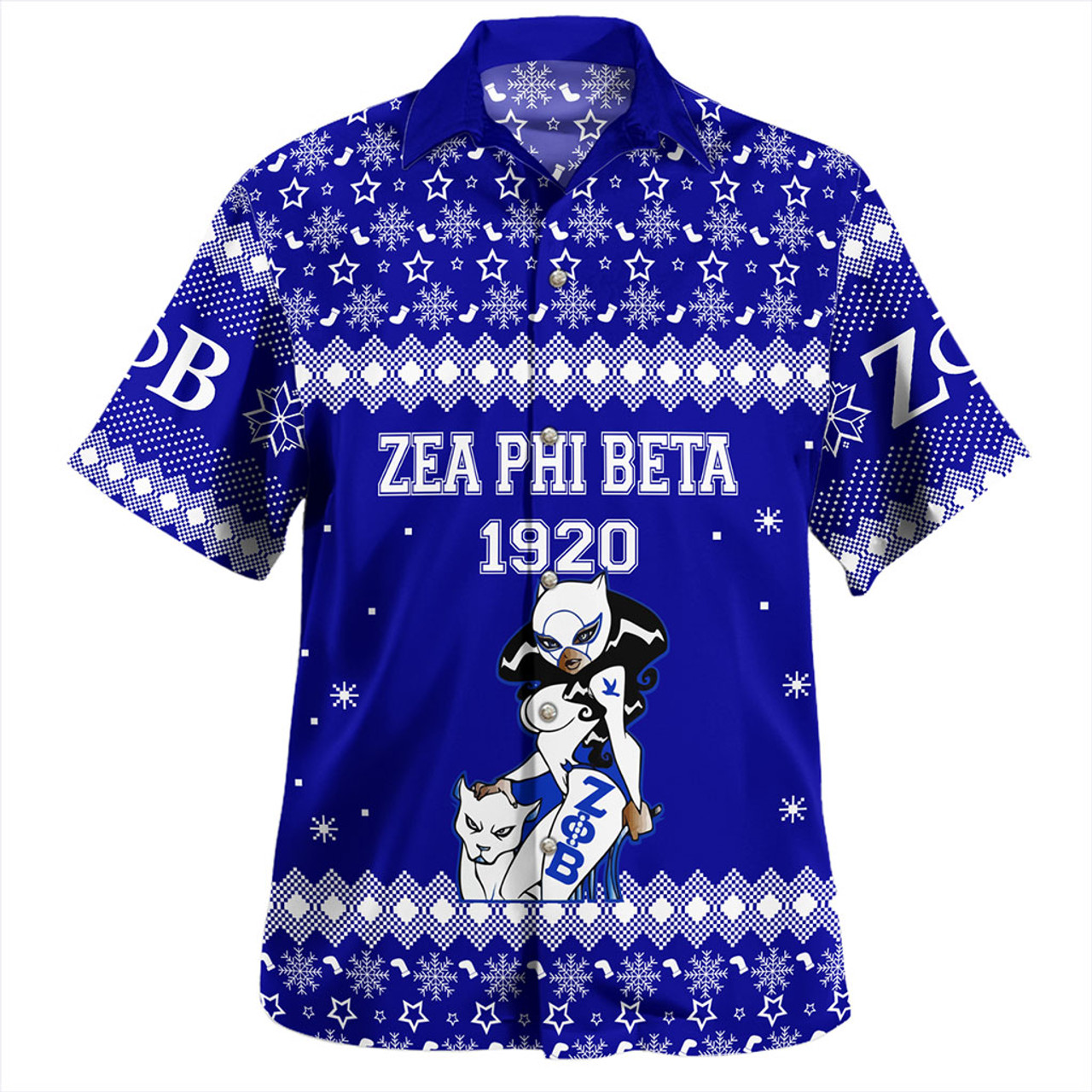 Zeta Phi Beta Hawaiian Shirt Christmas Greek Life