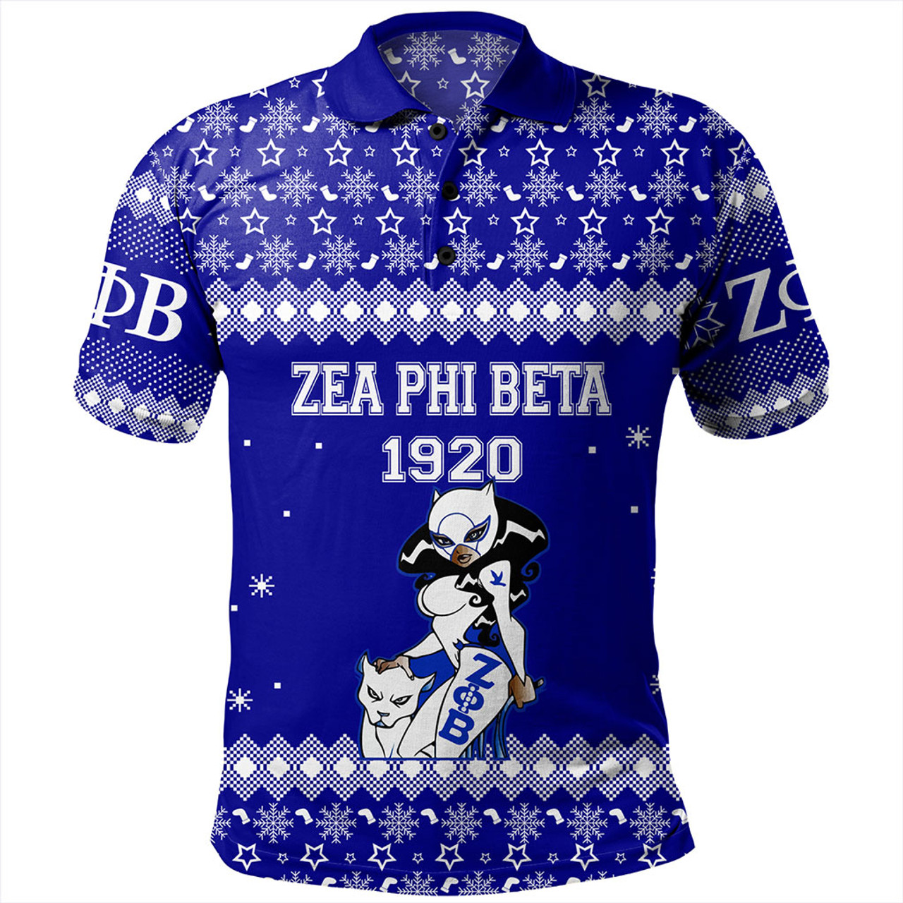 Zeta Phi Beta Polo Shirt Christmas Greek Life