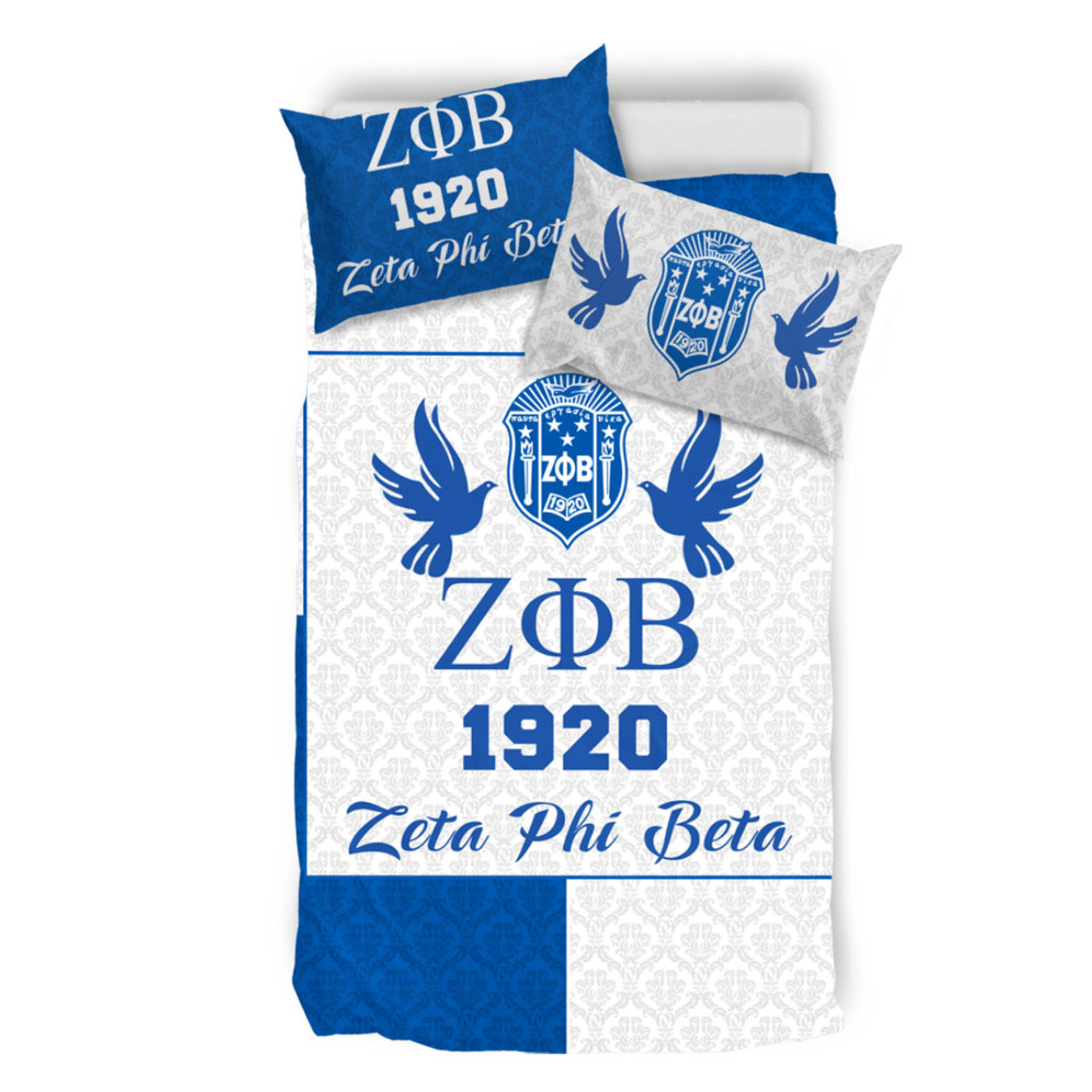 Zeta Phi Beta Bedding Set Haft Concept Style