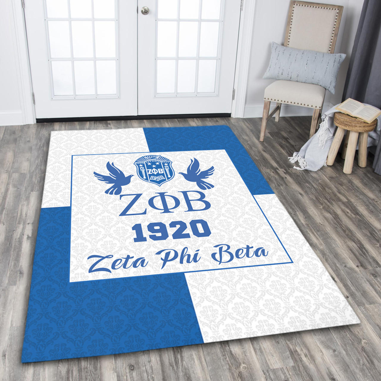 Zeta Phi Beta Area Rug Haft Concept Style