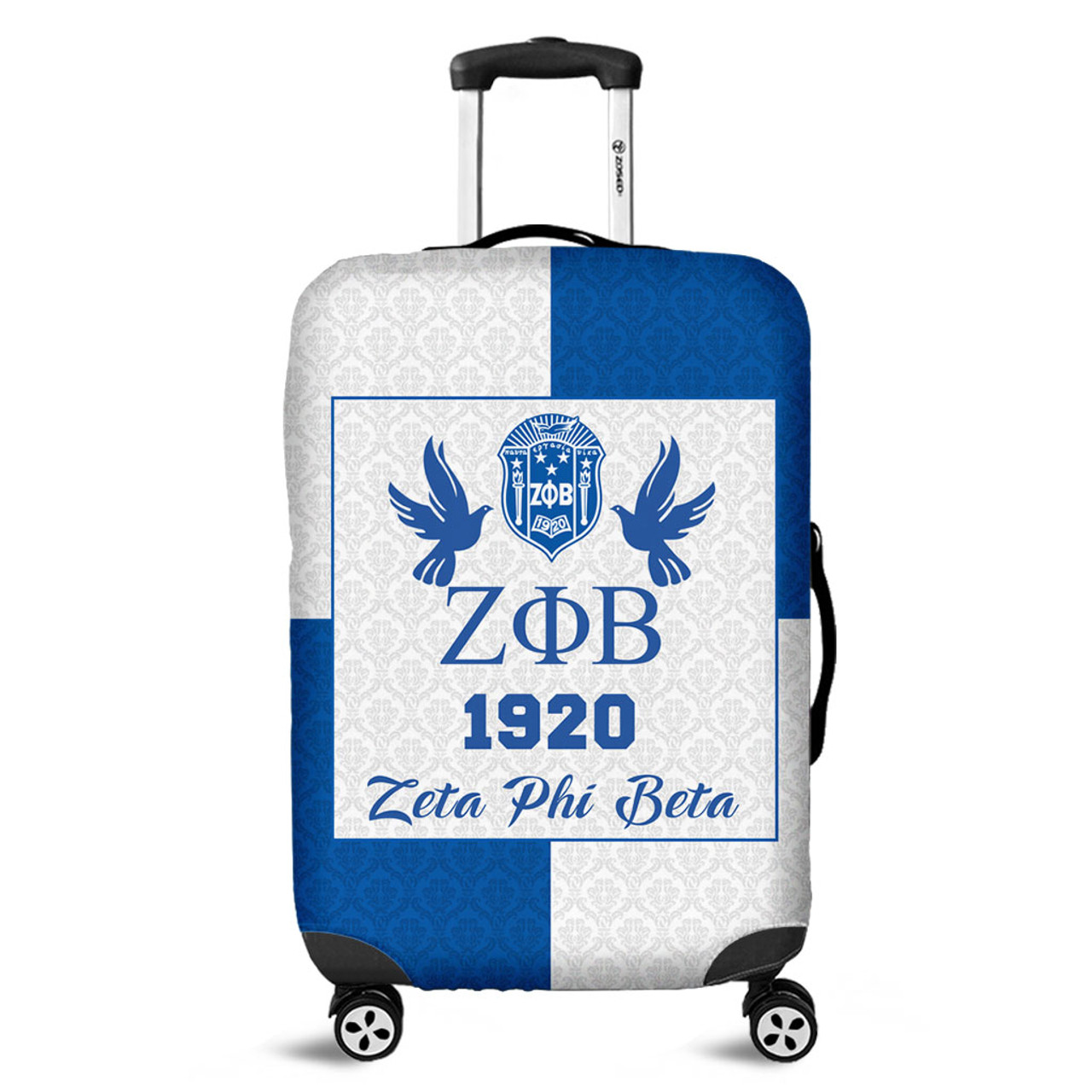 Zeta Phi Beta Luggage Cover Haft Concept Style