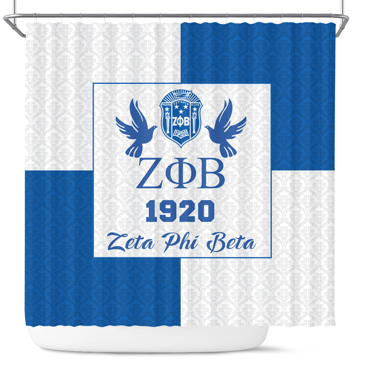 Zeta Phi Beta Shower Curtain Haft Concept Style