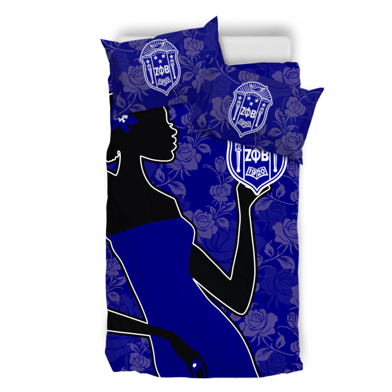 Zeta Phi Beta Bedding Set Girl Rose