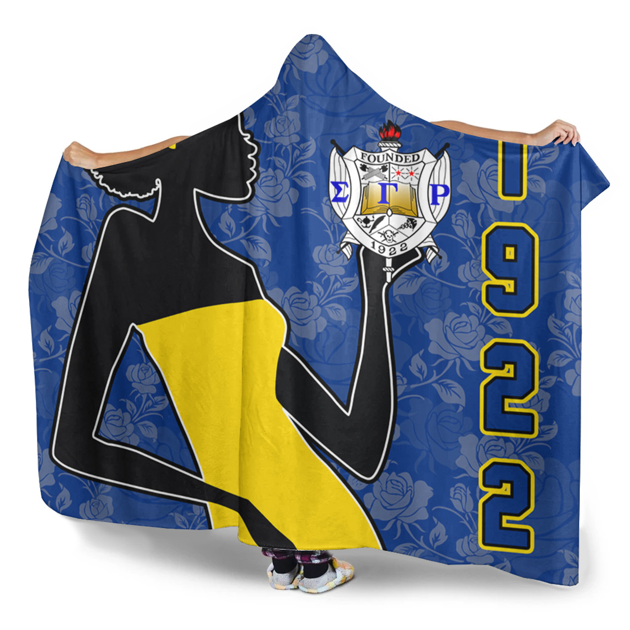 Sigma Gamma Rho Hooded Blanket Girl Rose