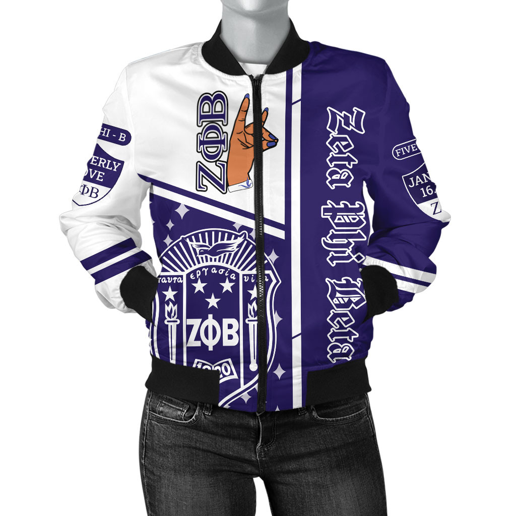 Zeta Phi Beta SEQUIN BOMBER