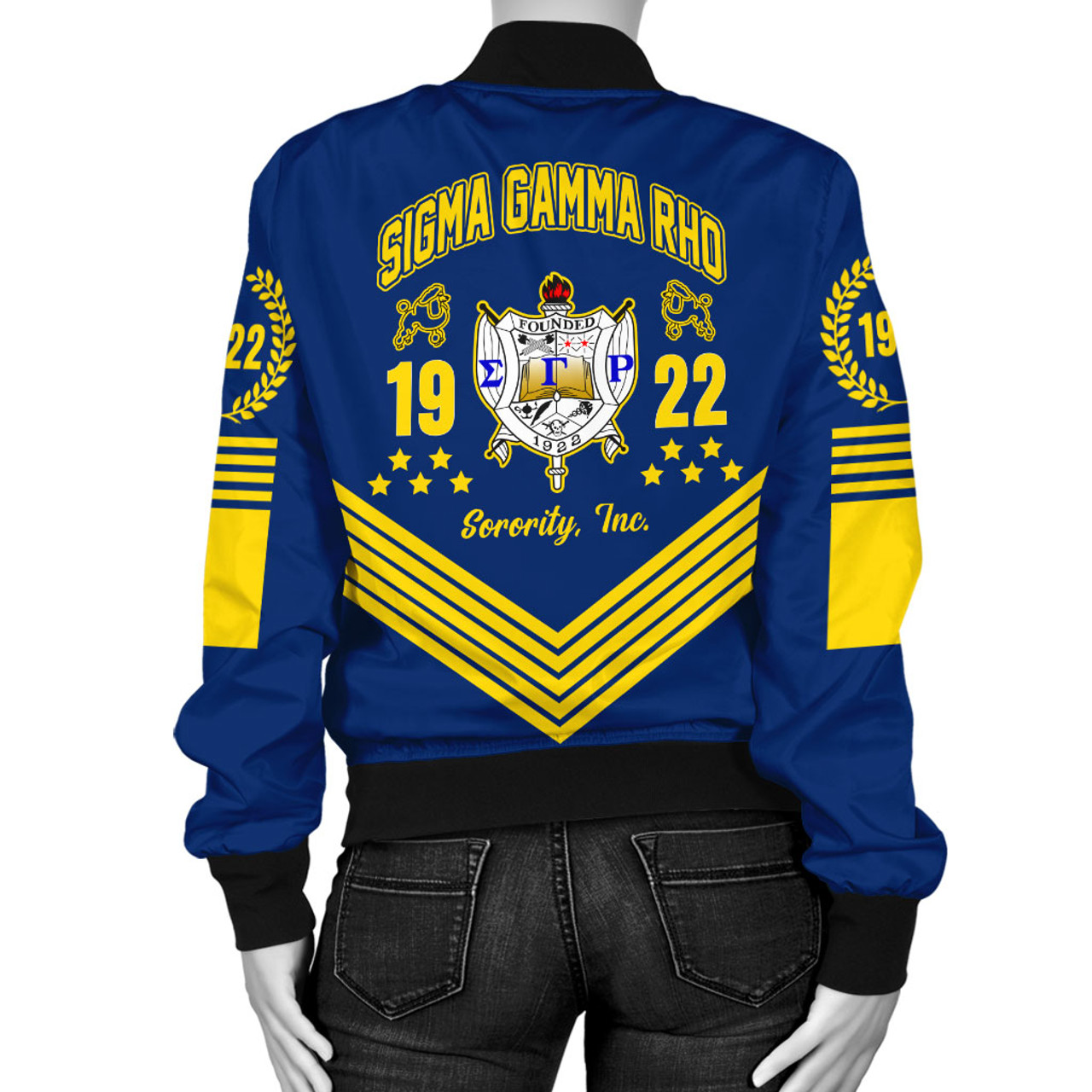 Sigma Gamma Rho Bomber Jacket Crest Greek Life