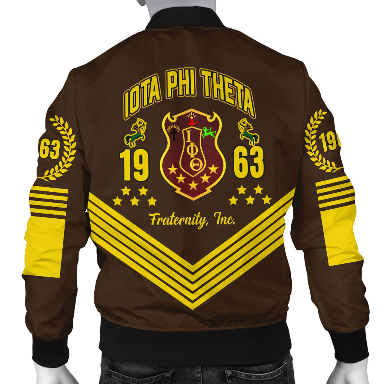 Iota Phi Theta Bomber Jacket Crest Greek Life