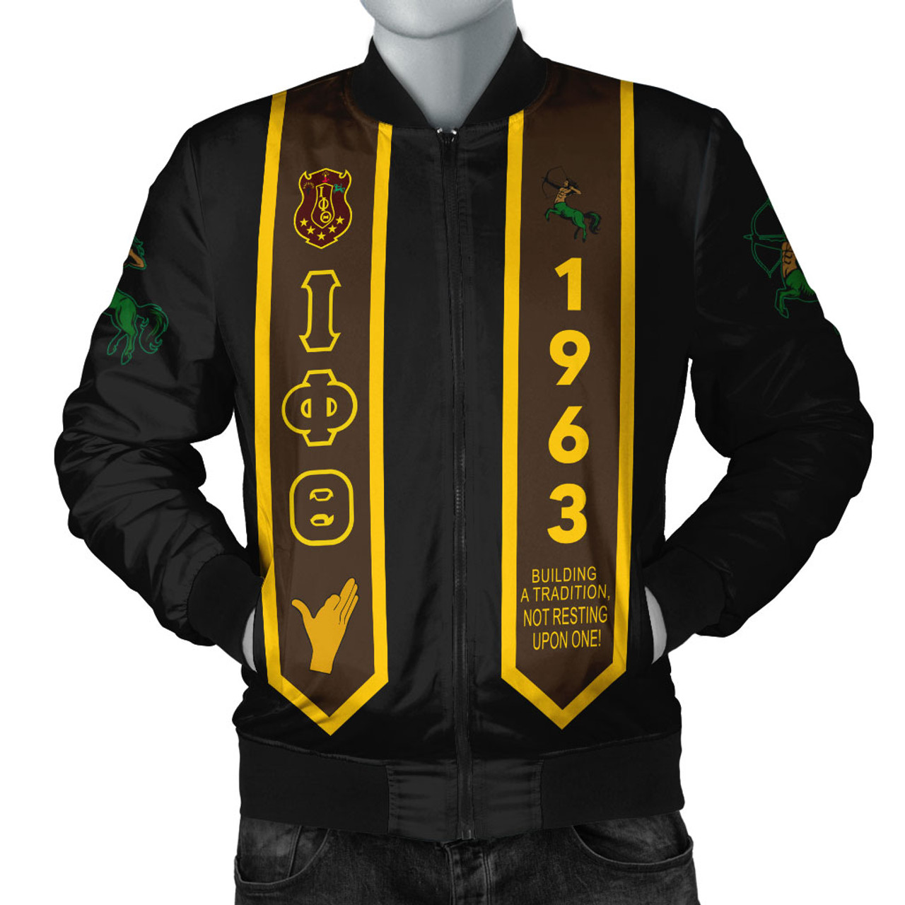 Iota Phi Theta Bomber Jacket Greek Gradution